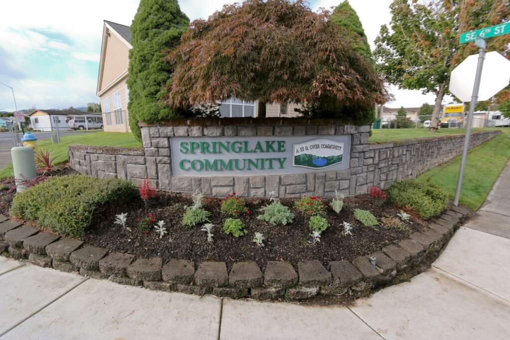 Springlake community sign